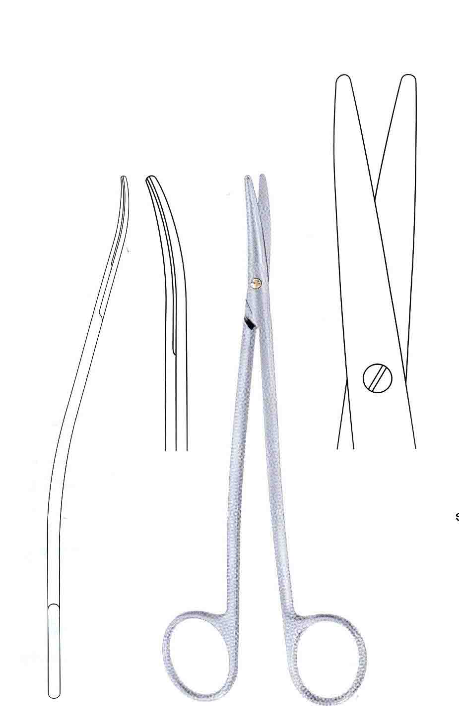 METZENBAUM MAKAS DÜZ SÜPER KESKİN  23CM 